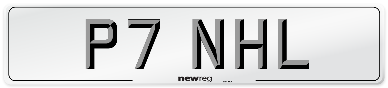 P7 NHL Number Plate from New Reg